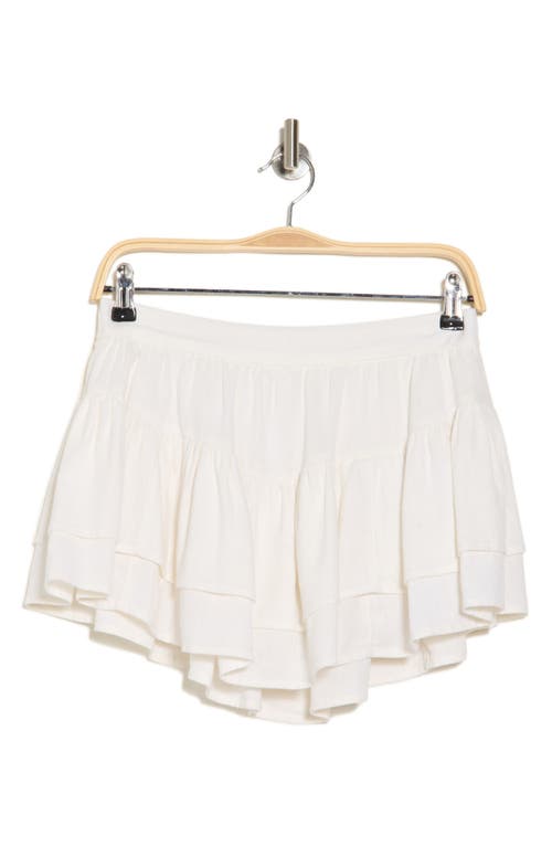 Abound Ruffle Skort In Ivory