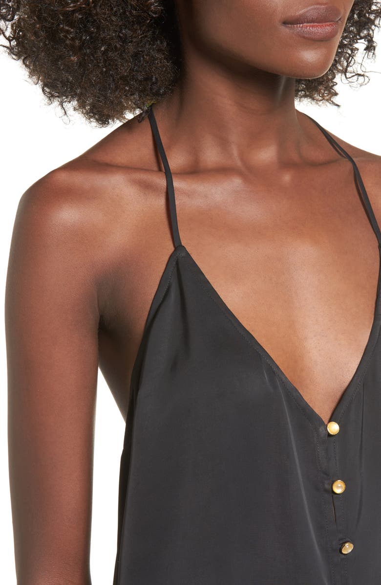 L'Acadamie L'Academie The T-Back Velvet Camisole, Alternate, color,