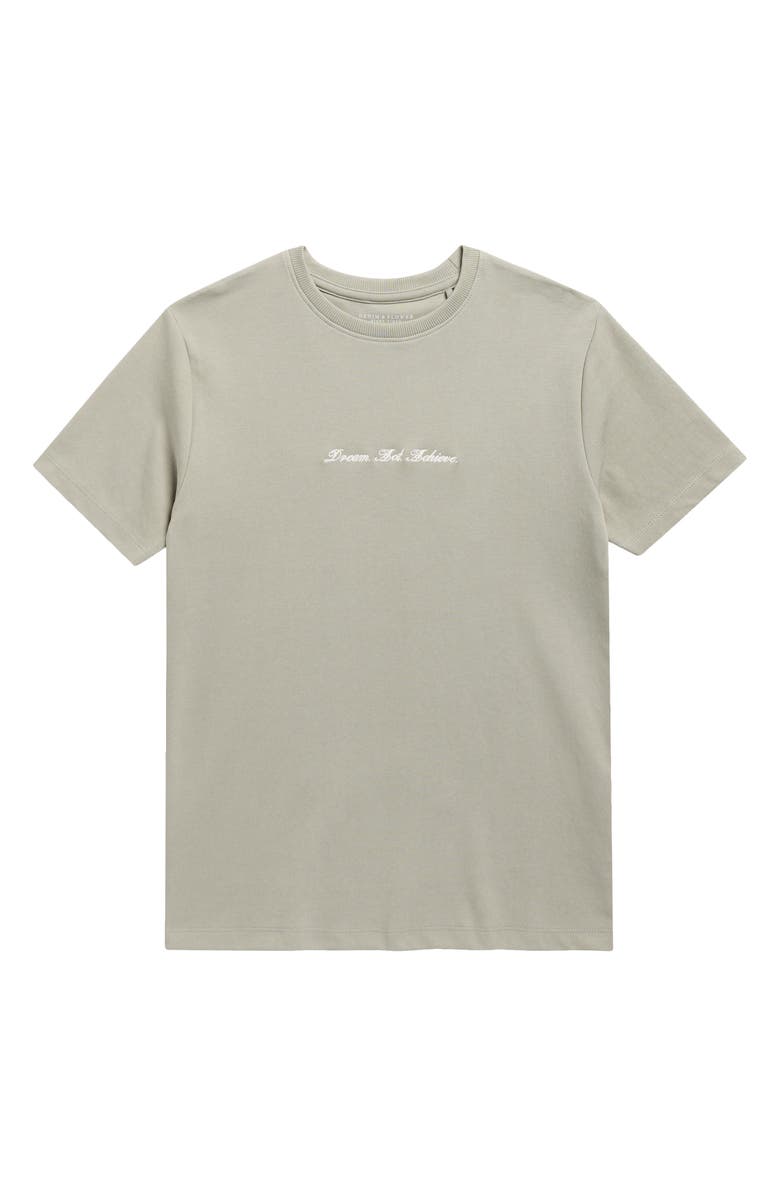 DENIM AND FLOWER Kids' Embrace Your Journey Sculpture Graphic T-Shirt, Main, color, Gray