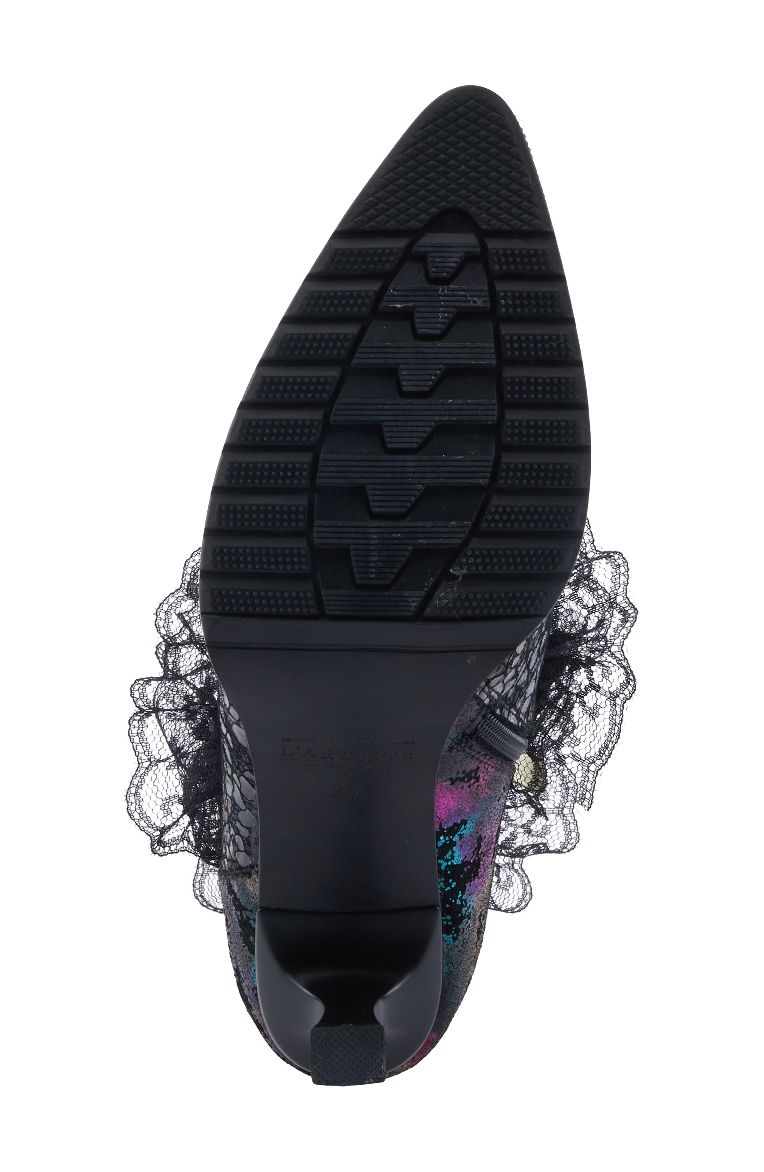 L'Artiste by Spring Step Lacenshine Pointed Toe Bootie, Alternate, color, 