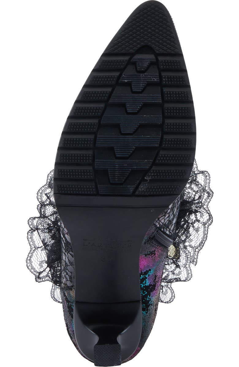 L'Artiste by Spring Step Lacenshine Pointed Toe Bootie, Alternate, color,