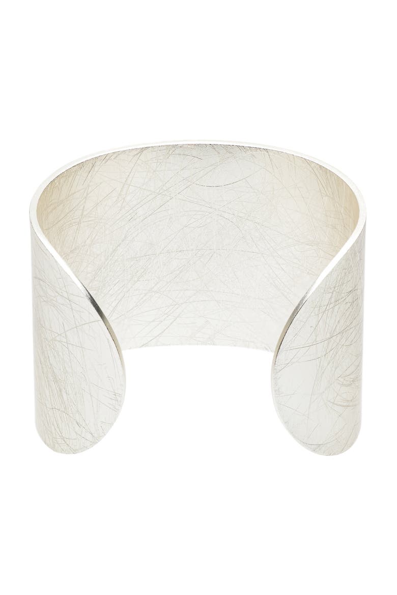 Hammered Cuff, Alternate, color, Silver