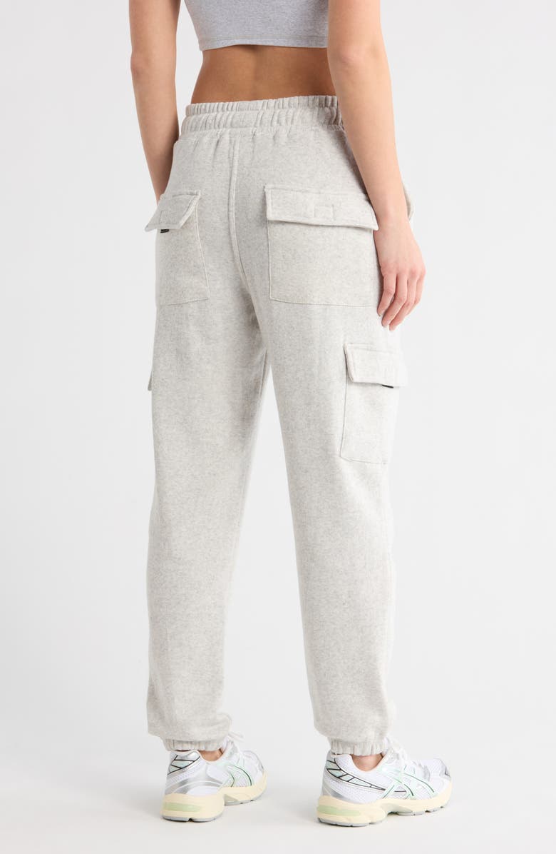 FLEECE FACTORY Comfort Stretch Cargo Joggers, Alternate, color, Heather Natural