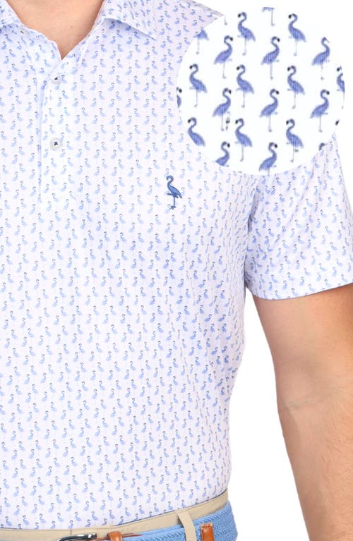 Tailorbyrd Byrds Performance Polo In Peri Blue