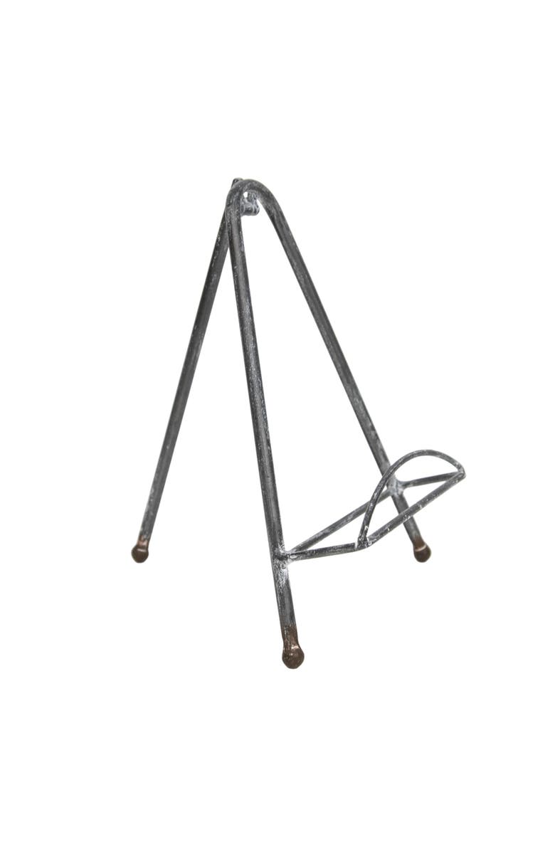 Foreside Home and Garden White Metal Easel, Main, color, White