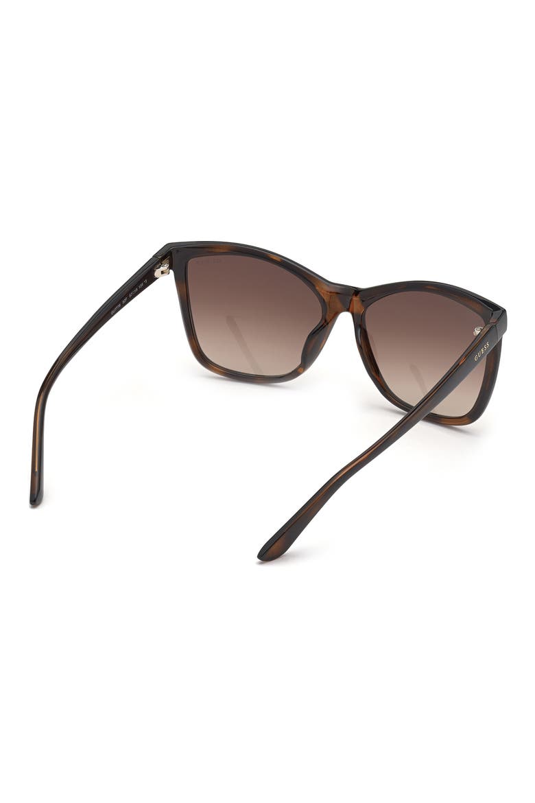 Square Sunglasses, Alternate, color, DARK HAVANA / GRADIENT BROWN