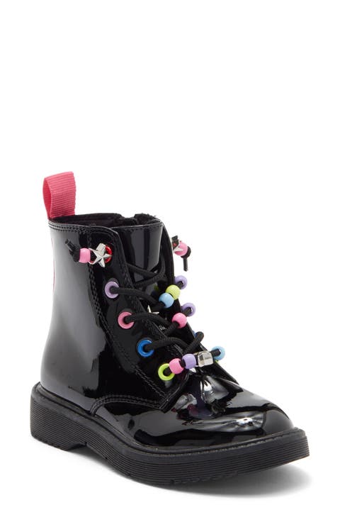 Kids' Peyton Faux Leather Combat Boot