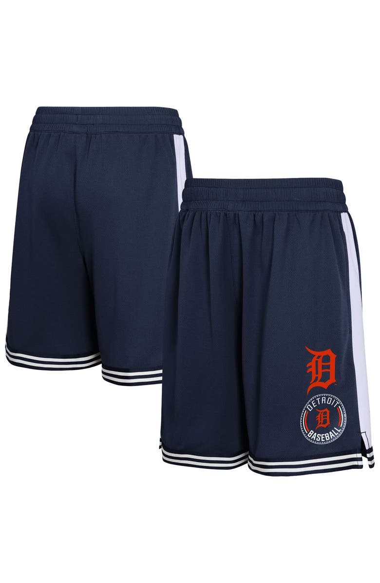 Outerstuff Youth  Navy Detroit Tigers Infielder Shorts, Main, color, Navy