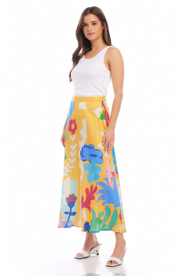 Lexi Printed Maxi Skirt, Alternate, color, YELLOW PRINT