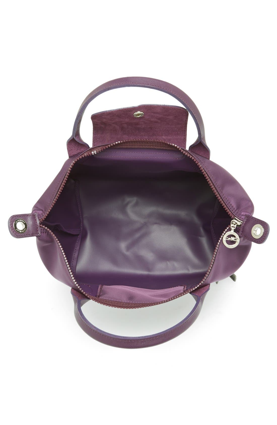'Le Pliage Neo - Small' Tote, Alternate, color, BILBERRY