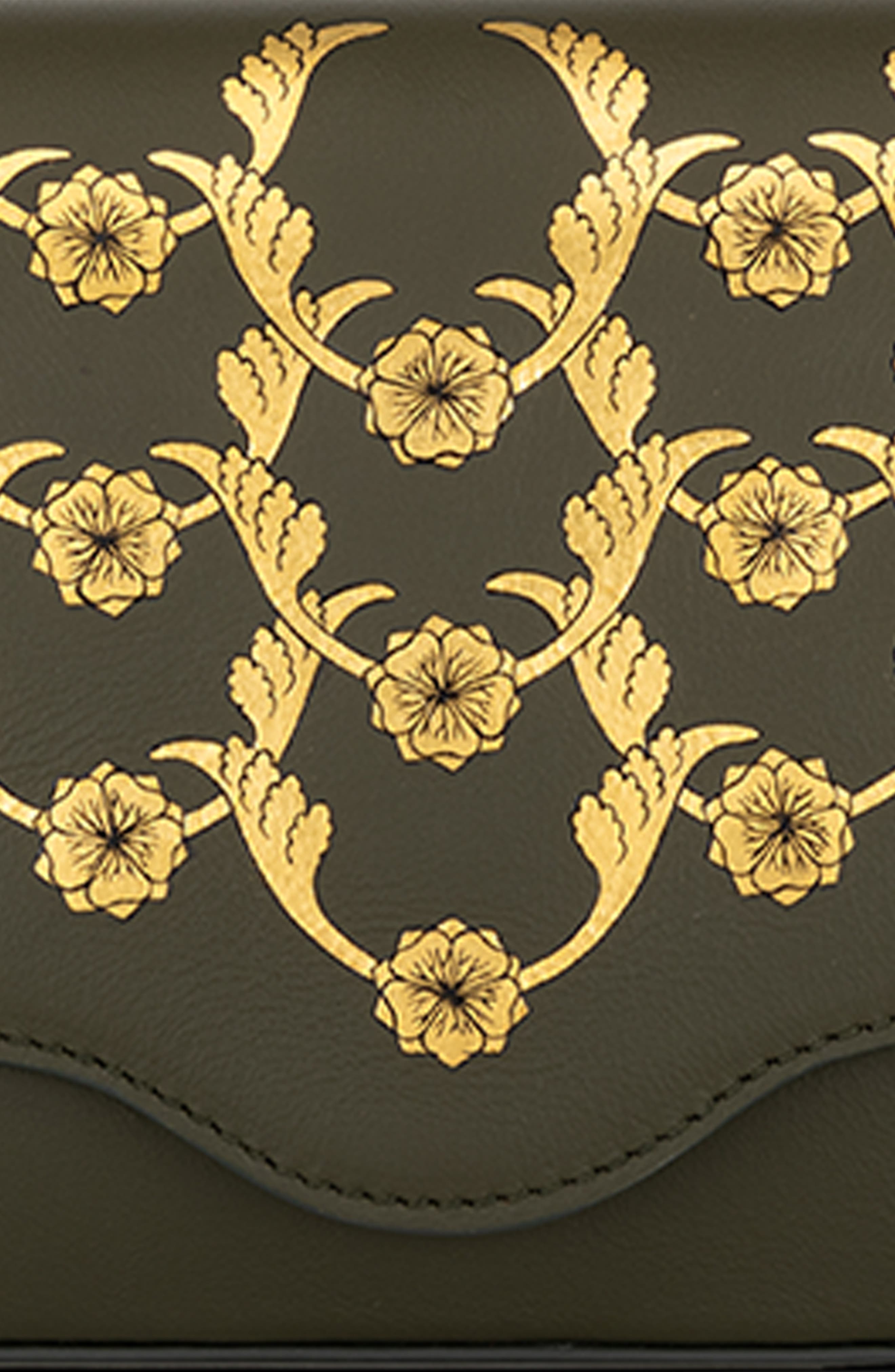 Gold Gilded Amoura Crossbody 8, Alternate, color, Deep Forest