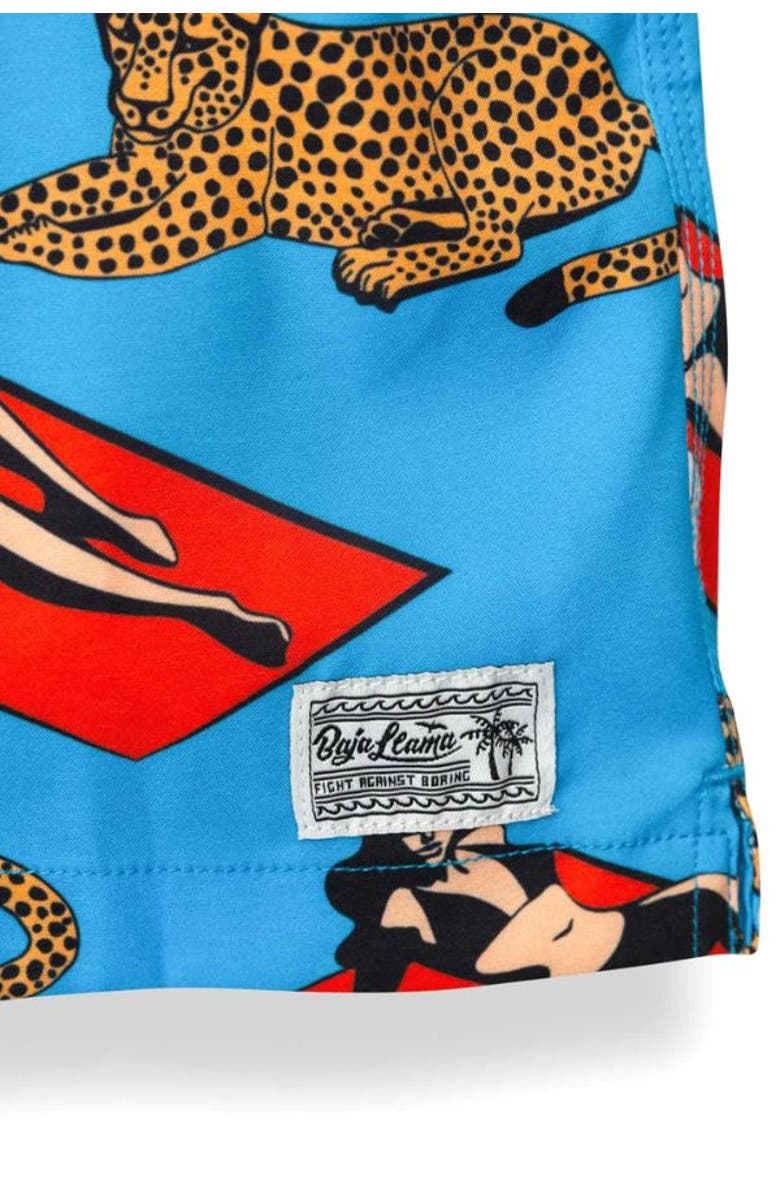 Baja Llama THE PURRFECT WOMAN - STRETCH SWIMSUIT, Alternate, color, Blue