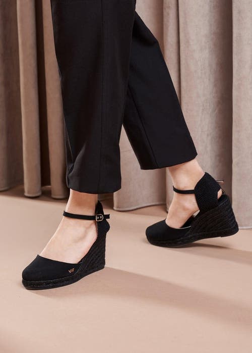Viscata Formiga Canvas Wedges Limited Edition In Black/black