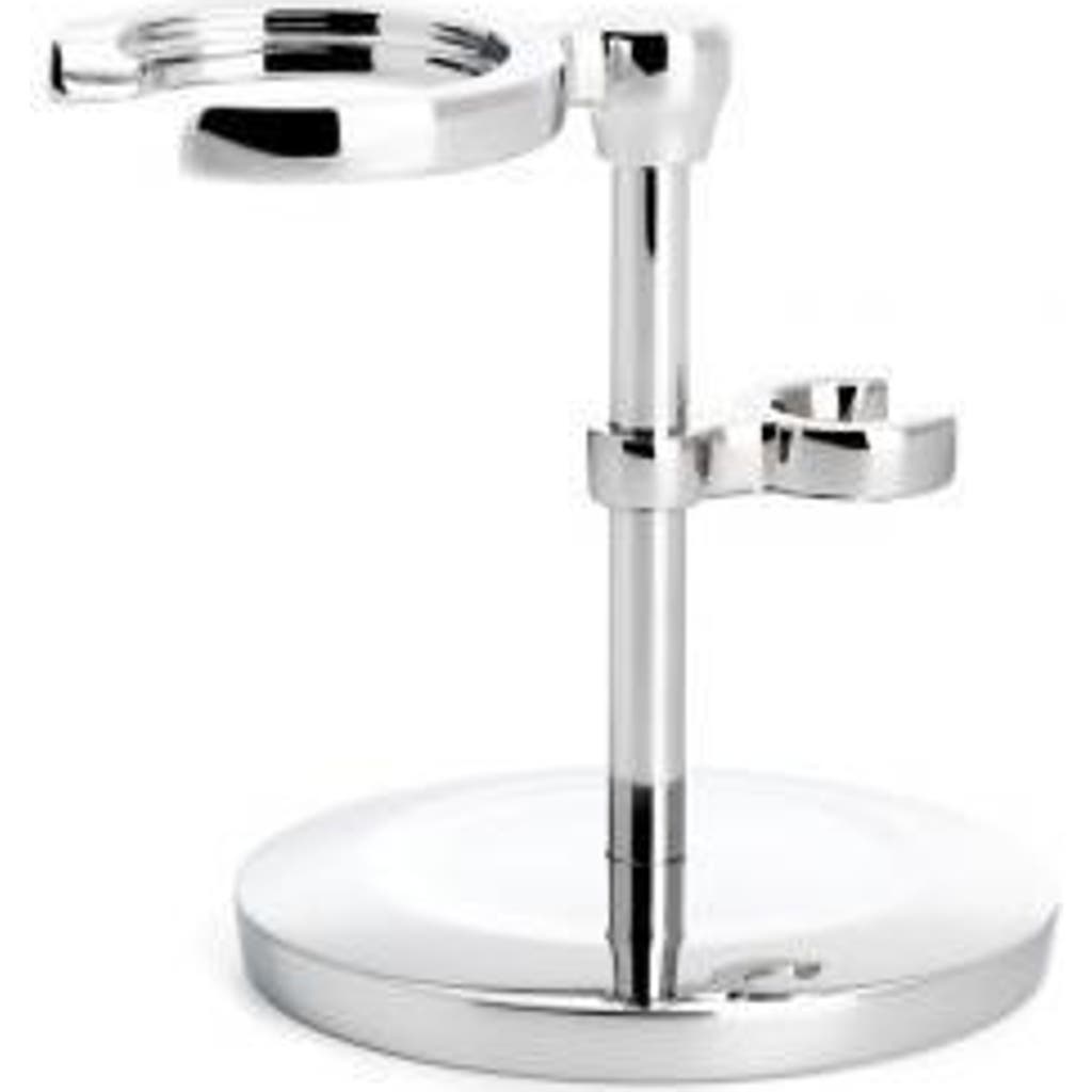 Mühle Traditional Series Chrome Safety Razor & Shaving Brush Stand In Silver