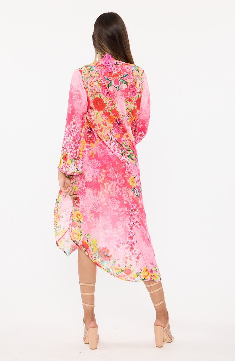 RANEES Pink Floral Duster, Alternate, color, Pink