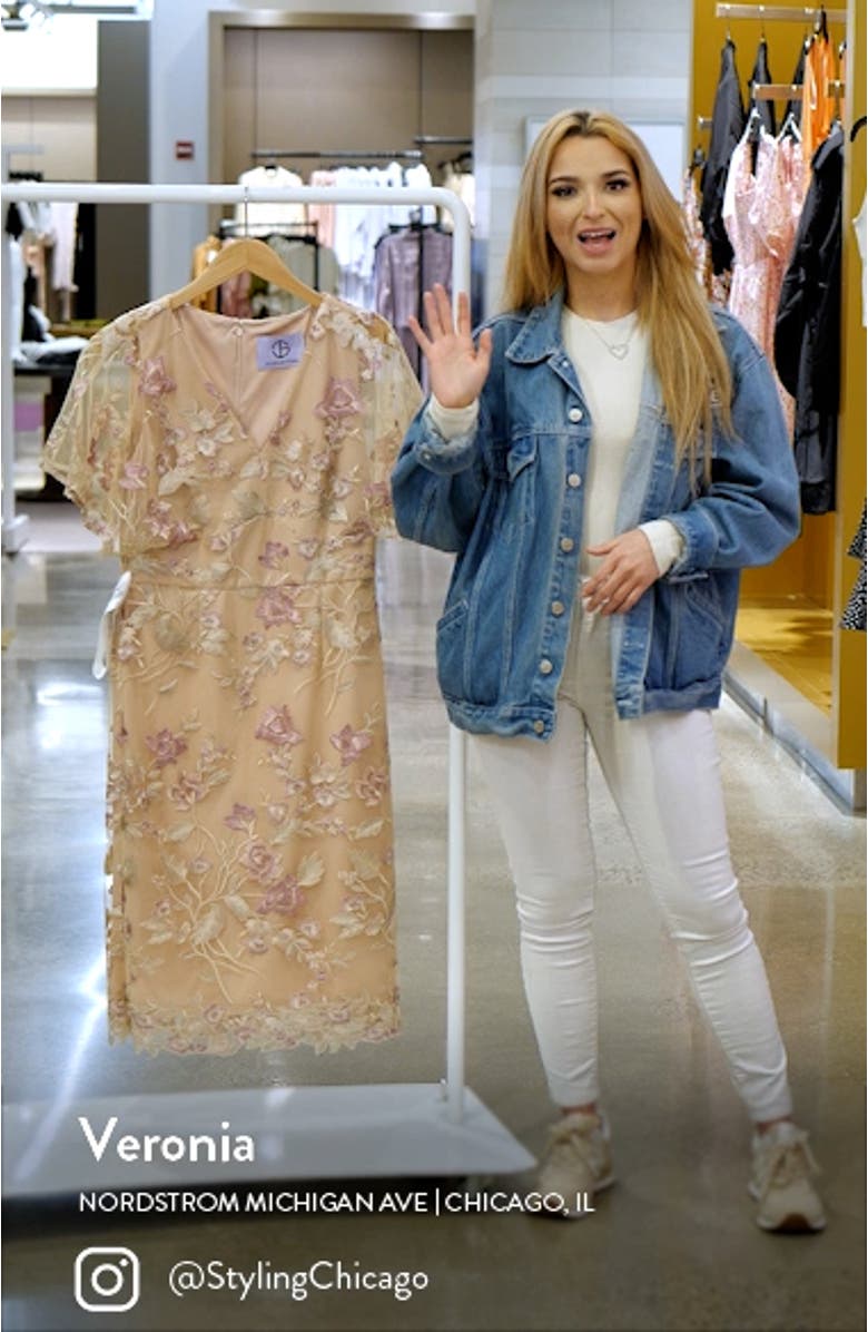 Blake Floral Cocktail Sheath Dress, sales video thumbnail
