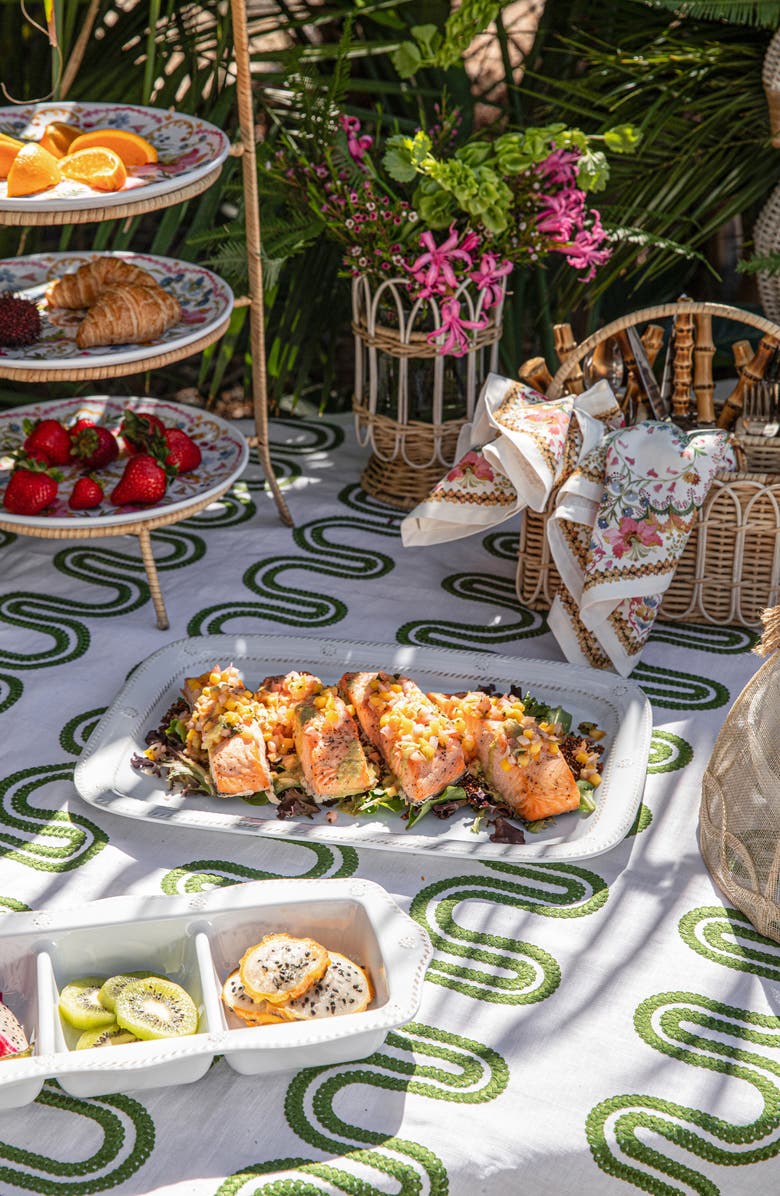 Juliska Berry & Thread Whitewash Melamine Serving Tray, Alternate, color, Whitewash