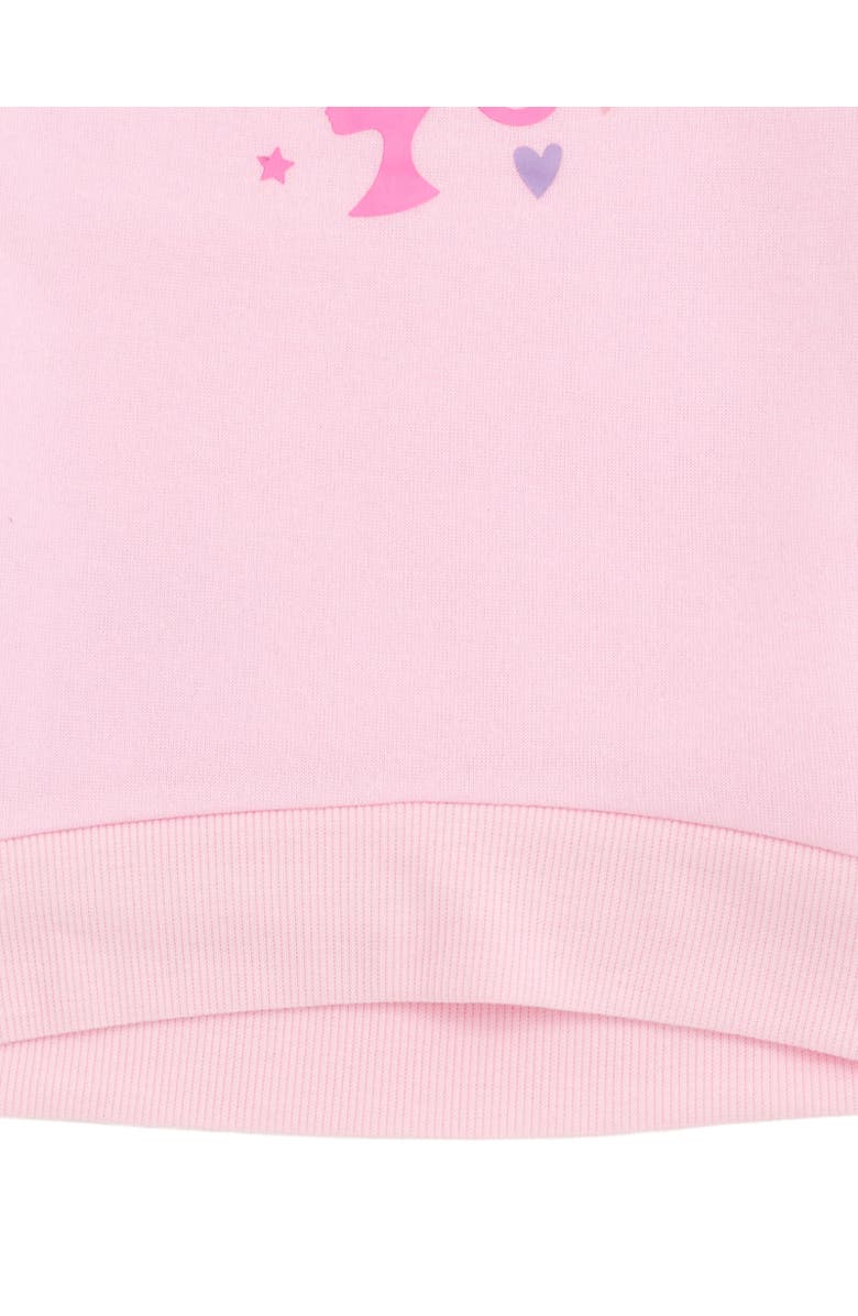 Barbie Faux Fur Pullover Sweatshirt, Alternate, color, Pastel Pink