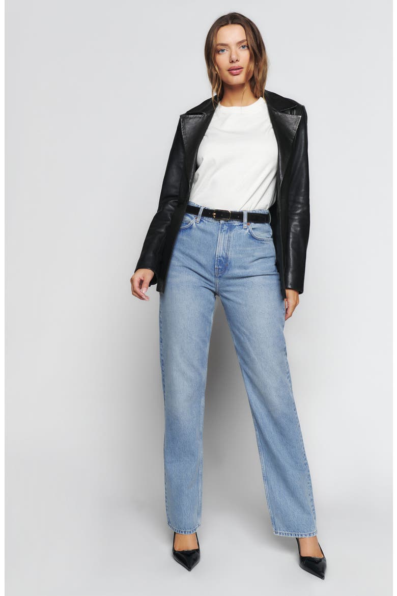 Selena High Rise Relaxed Fit Straight Leg Jeans, Alternate, color, SUPERIOR