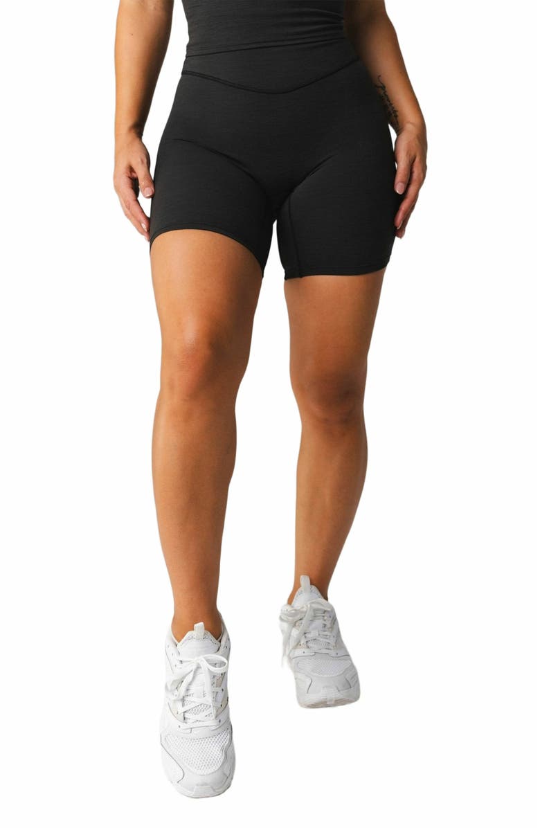 Vitality Daydream Biker Short, Alternate, color, Midnight Marl