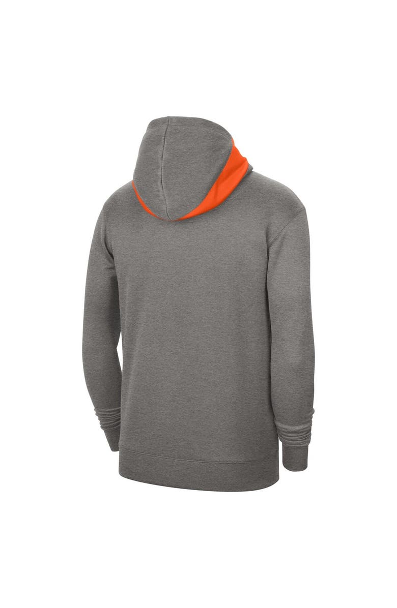 Nike Men's Nike Heather Gray Oklahoma State Cowboys Team Basketball Spotlight Performance Pullover Hoodie, Alternate, color, Heather Gray