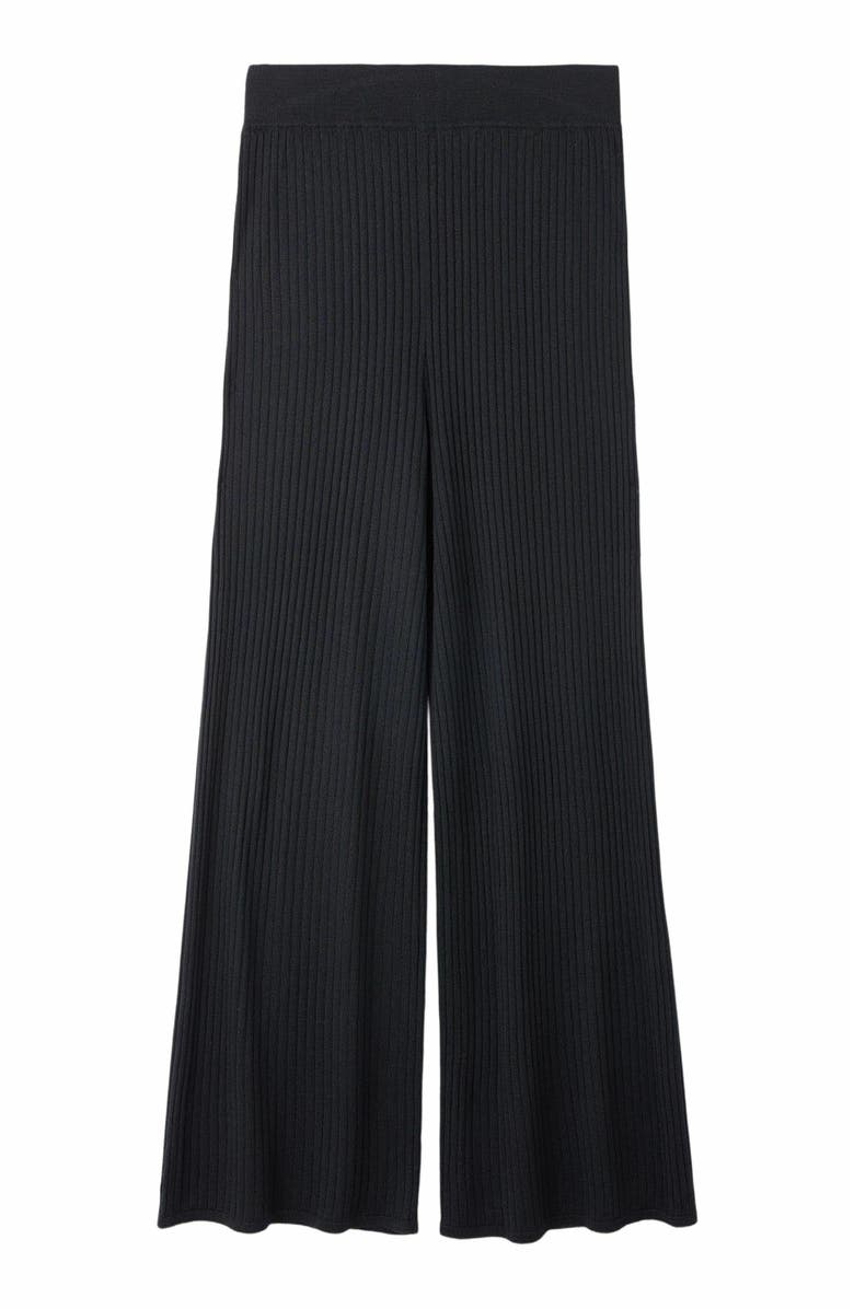 GOBI Mongolian Cashmere Rib-Knit Silk Cashmere Pants, Alternate, color, 