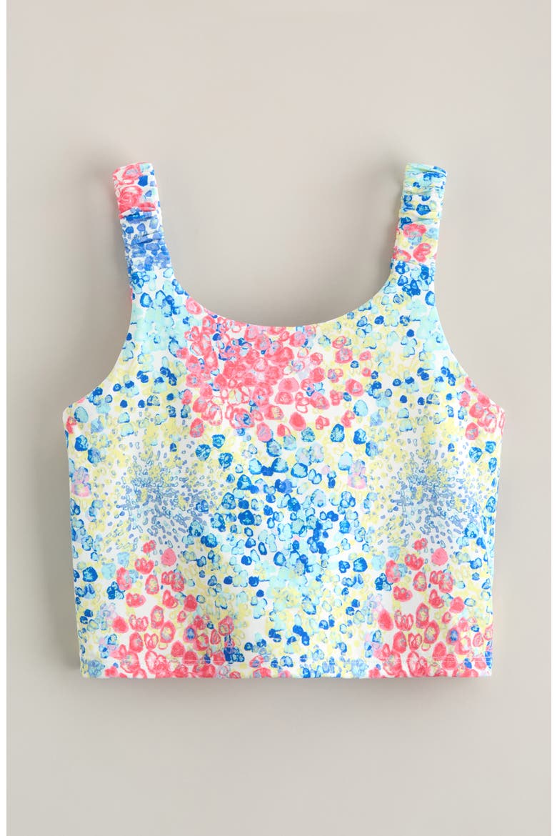 Kids' Play Date Cropped Tank, Main, color, YELLOW FROST PEBBLE