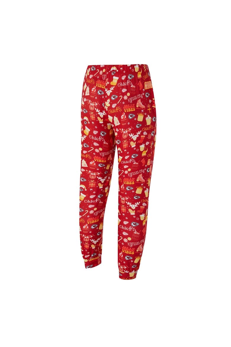 Men's Concepts Sport  Red Kansas City Chiefs Chestnut Long Sleeve Top & Pants Set, Alternate, color, Red
