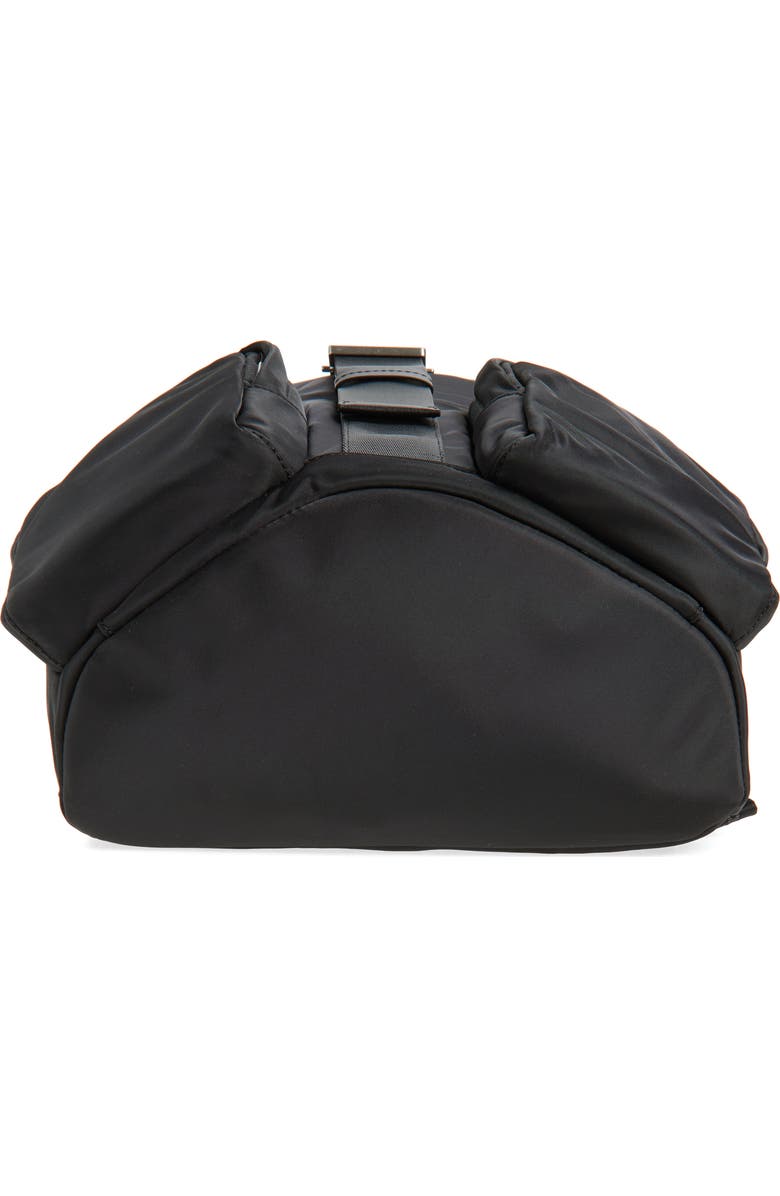 Off-White Drawstring Backpack, Alternate, color, Black