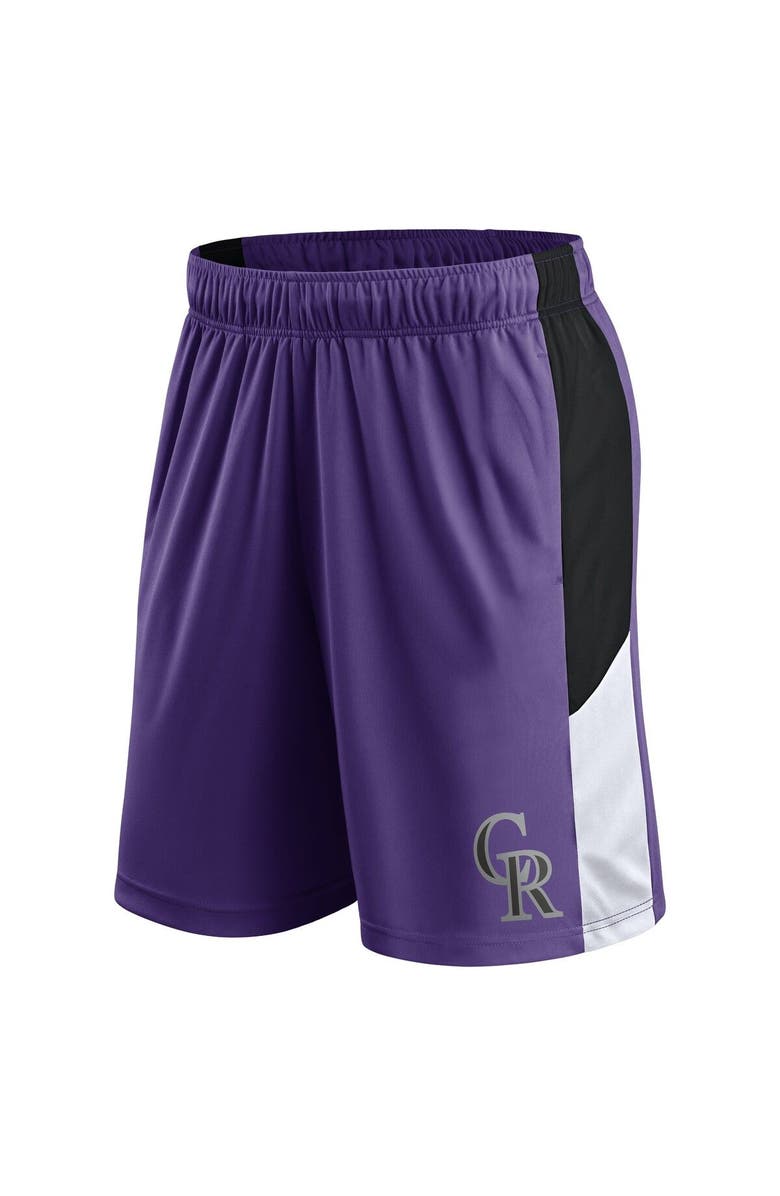 FANATICS Men's Fanatics Branded Purple Colorado Rockies Primary Logo Shorts, Alternate, color, 