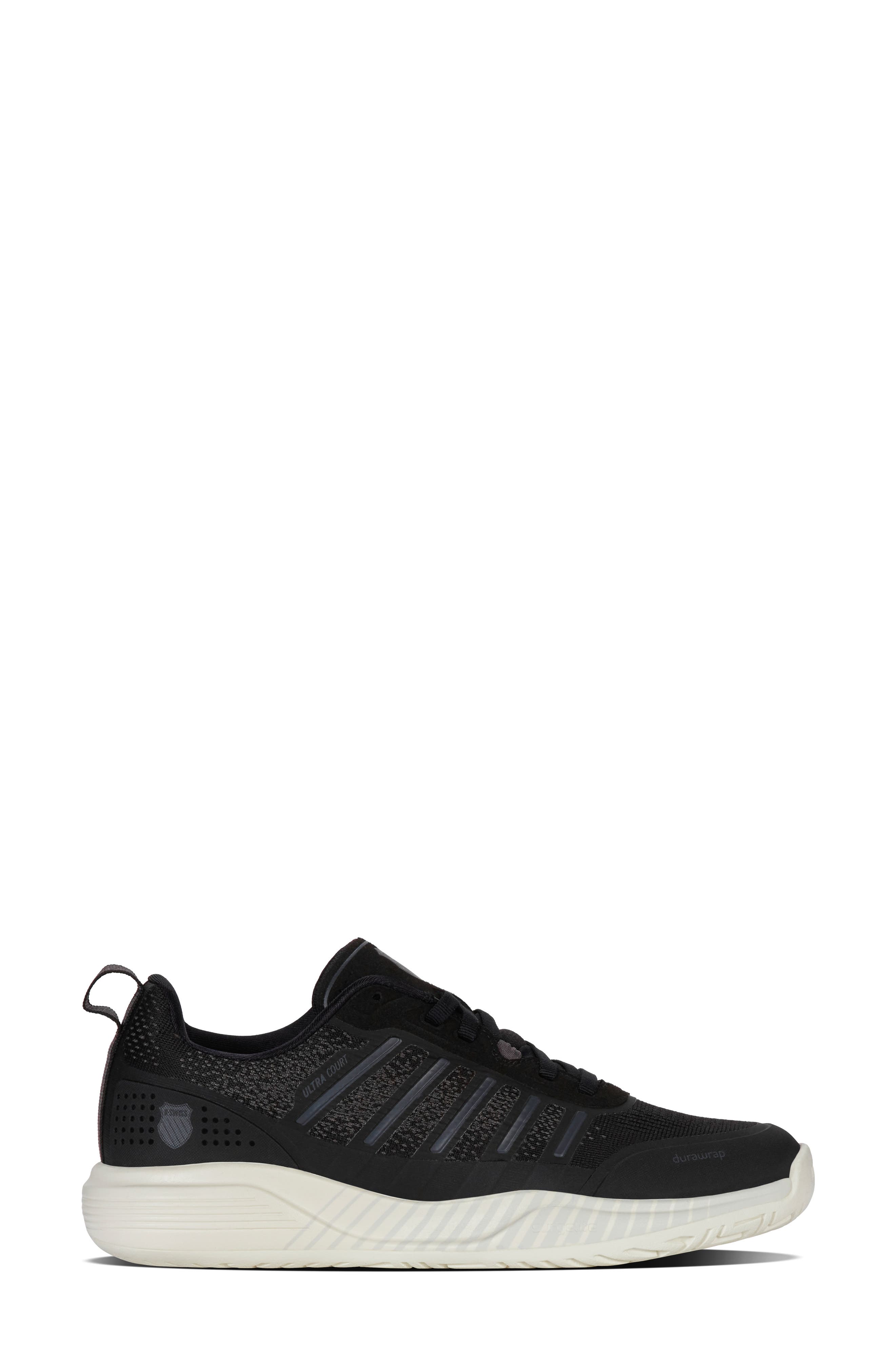 Ultra Court Tennis Shoe, Alternate, color, BLK/SNW WHT/ASPHALT
