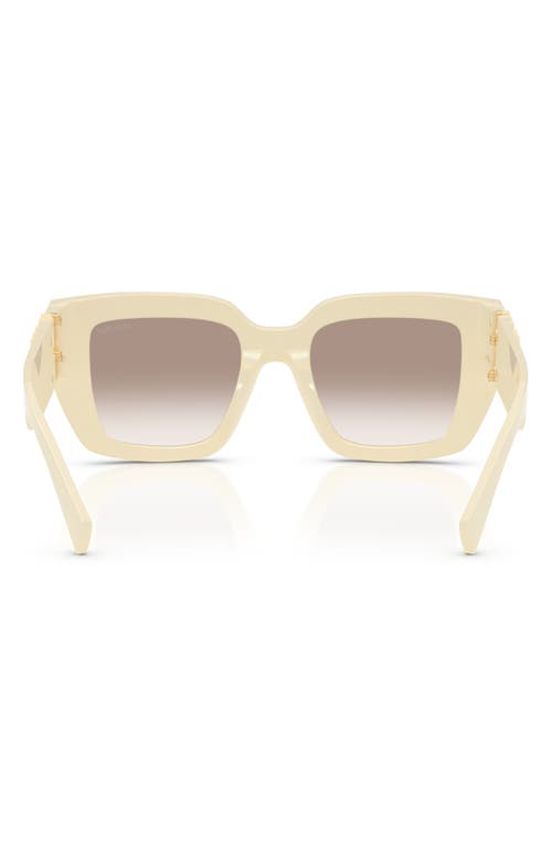 Miu Miu Sonnenbrille Mit Eckigem Gestell In White