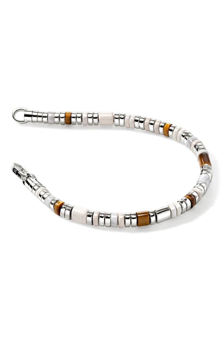 Colorblock Sterling Silver Bracelet, Alternate, color, BROWN