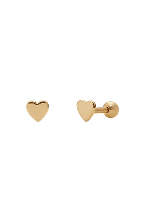 Heart Stud Earrings
