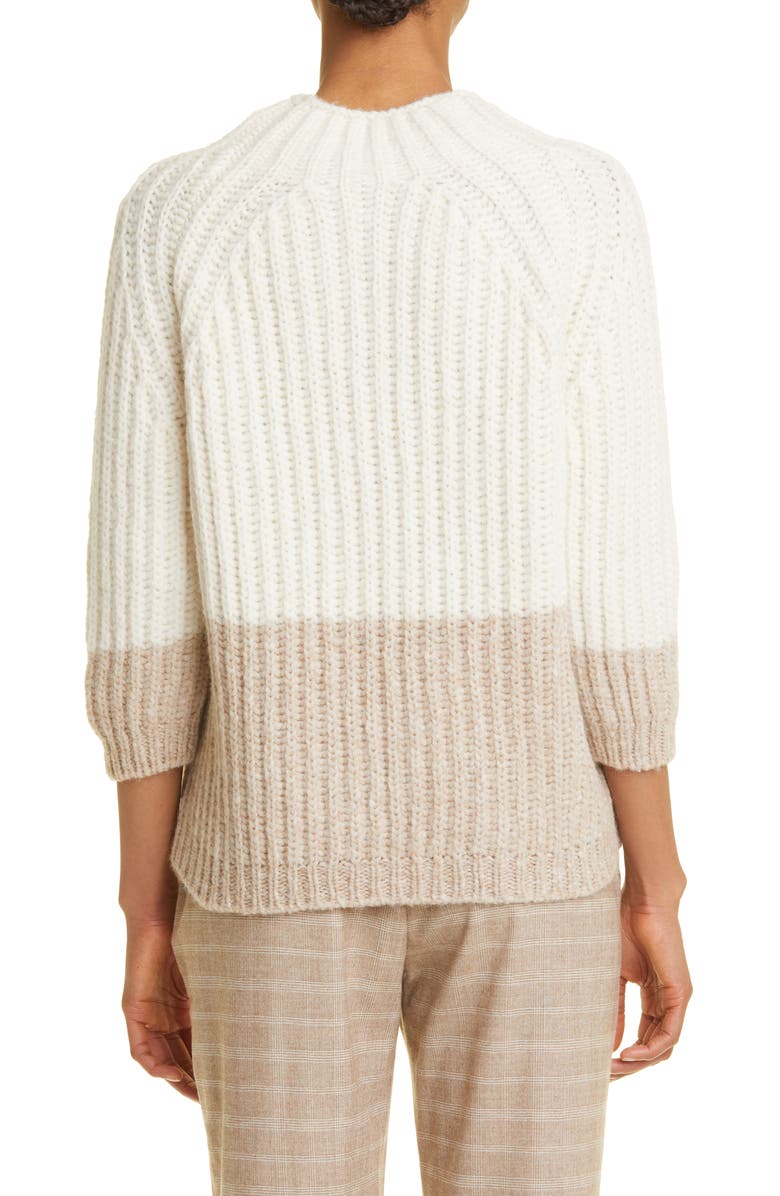 Eleventy Colorblock Baby Alpaca & Wool Blend Sweater, Alternate, color,