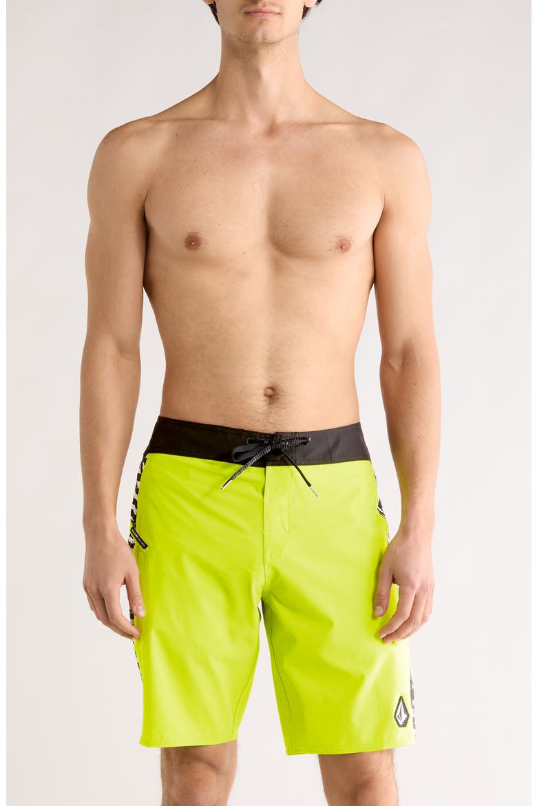 Mingle Mod Board Shorts, Main, color, TENNIS BALL