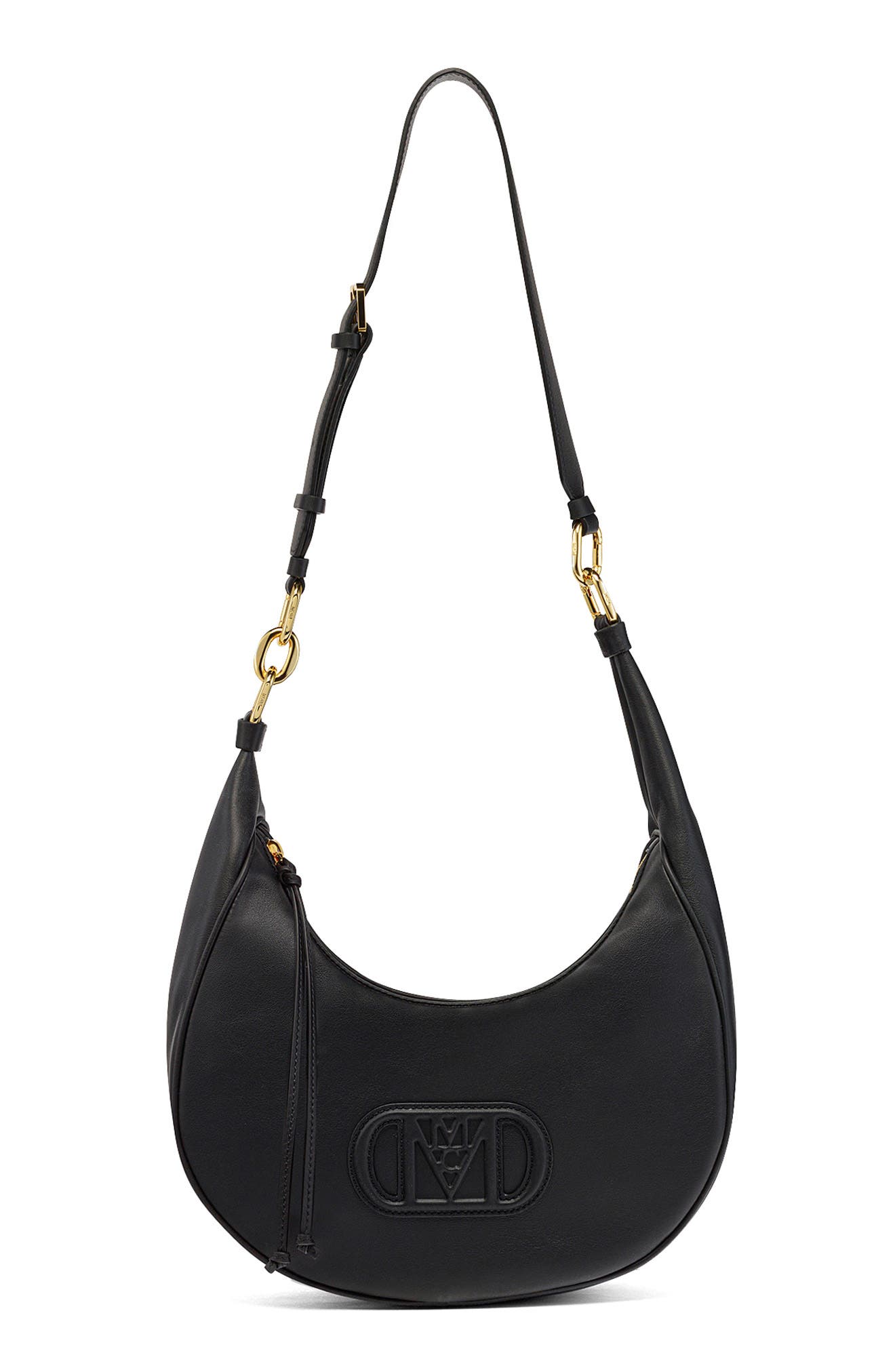 MCM Medium Mode Travia Leather Hobo Bag, Alternate, color, 