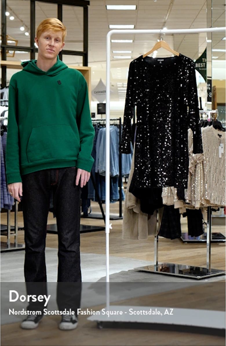 Ginger Sequin Long Sleeve Minidress, sales video thumbnail