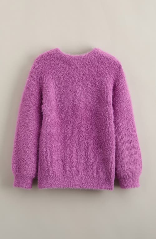 Tucker + Tate Kids' Eyelash Chenille Cardigan In Purple