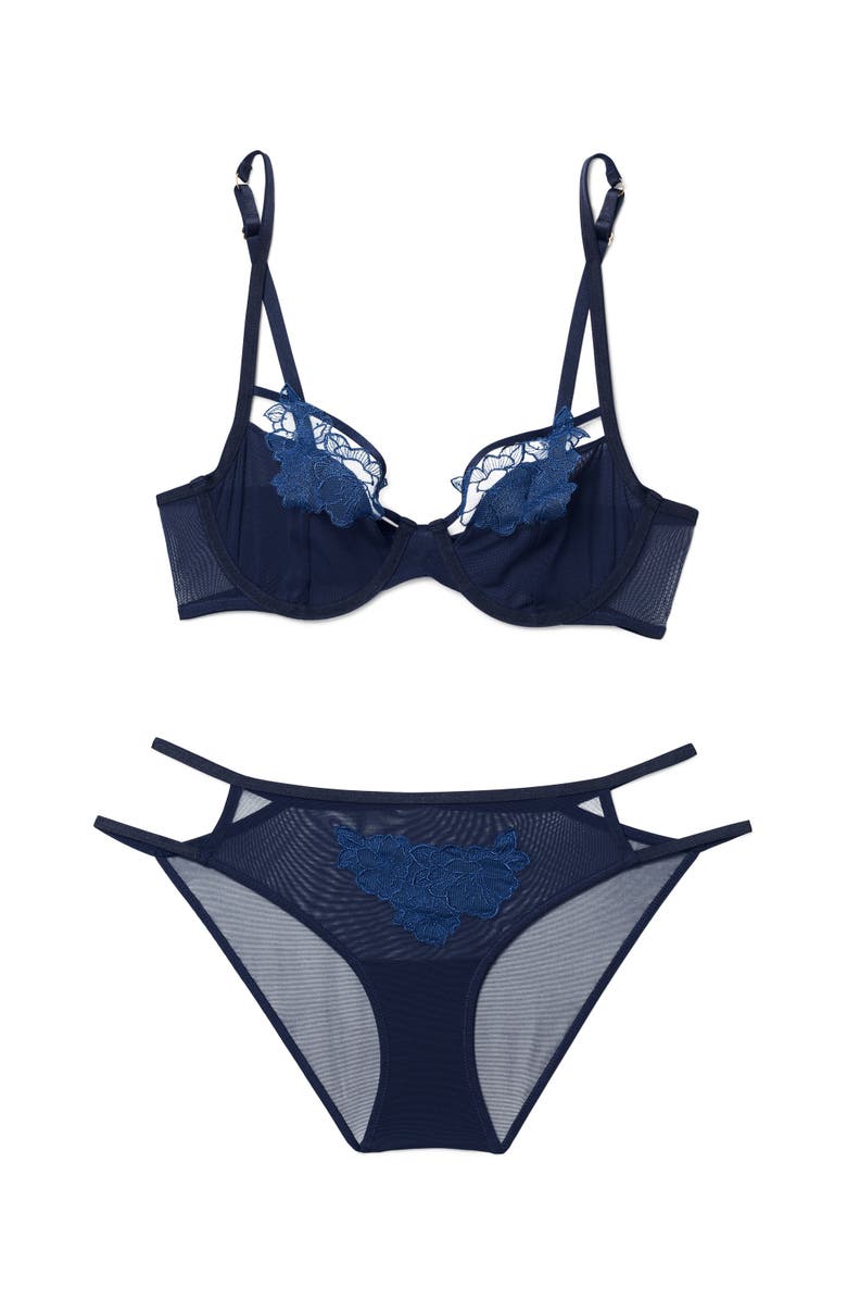 Adore Me Andy Unlined Demi Bra, Alternate, color, 