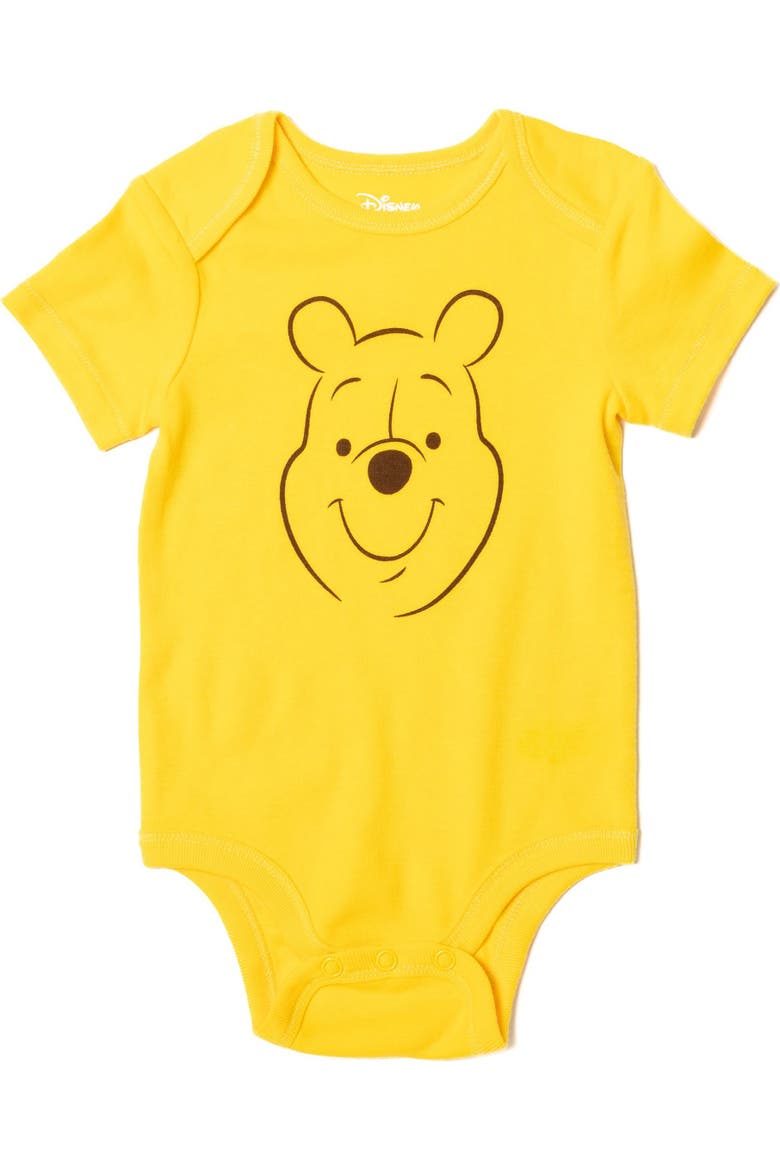 Winnie the Pooh Cosplay 3-Piece Bodysuit Pants and Hat Set, Alternate, color, Winnie Pooh Yellow