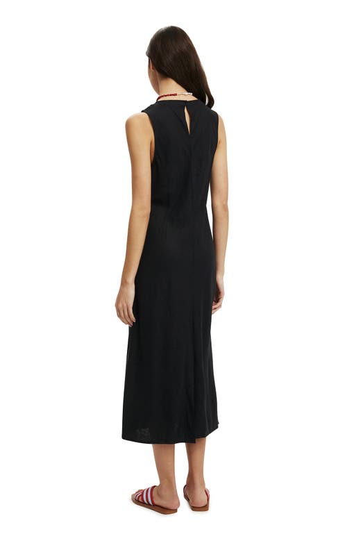 Cotton On Haven High Neck Mini Dress In Black