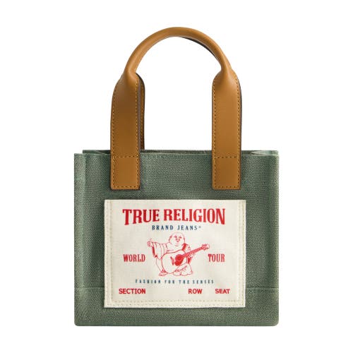 True Religion Mini Tote In Green