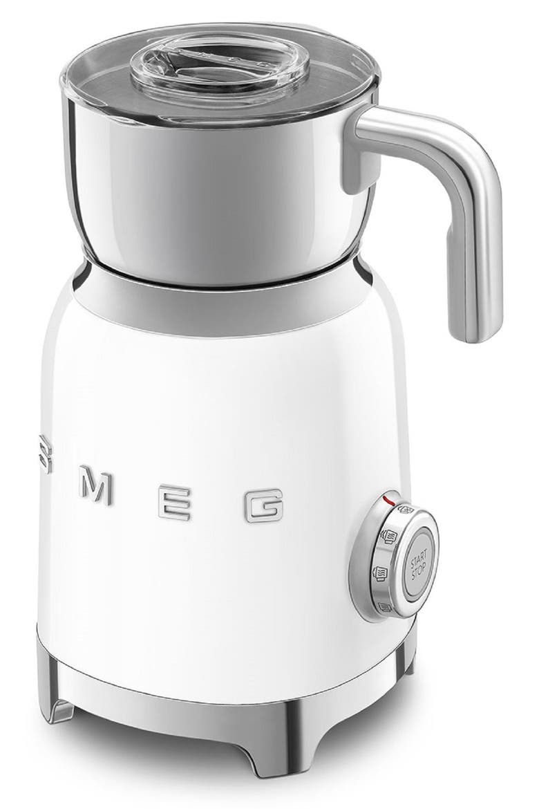 '50s Retro Style Milk Frother, Alternate, color, WHITE