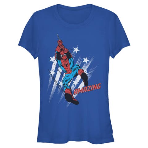 Junior's Amazing Stars Pose Short Sleeve Graphic T-Shirt
