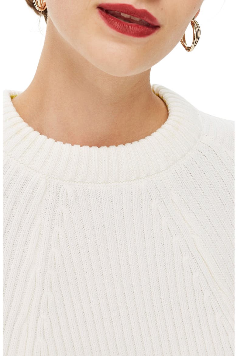 Super Crop Sweater, Alternate, color, IVORY
