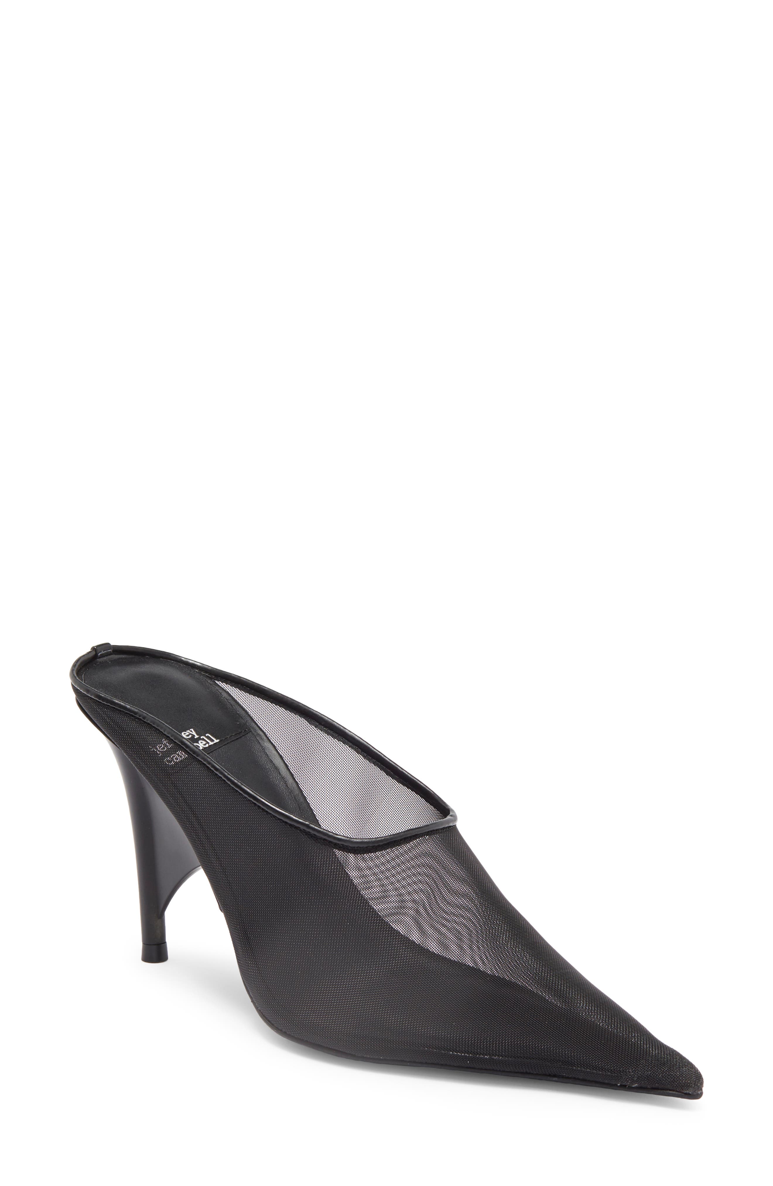 Vader Pointed Toe Mule, Main, color, BLACK