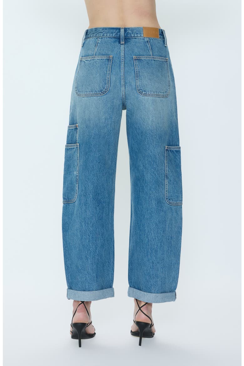Sonny Ankle Straight Leg Cargo Jeans, Alternate, color, COASTAL FADE