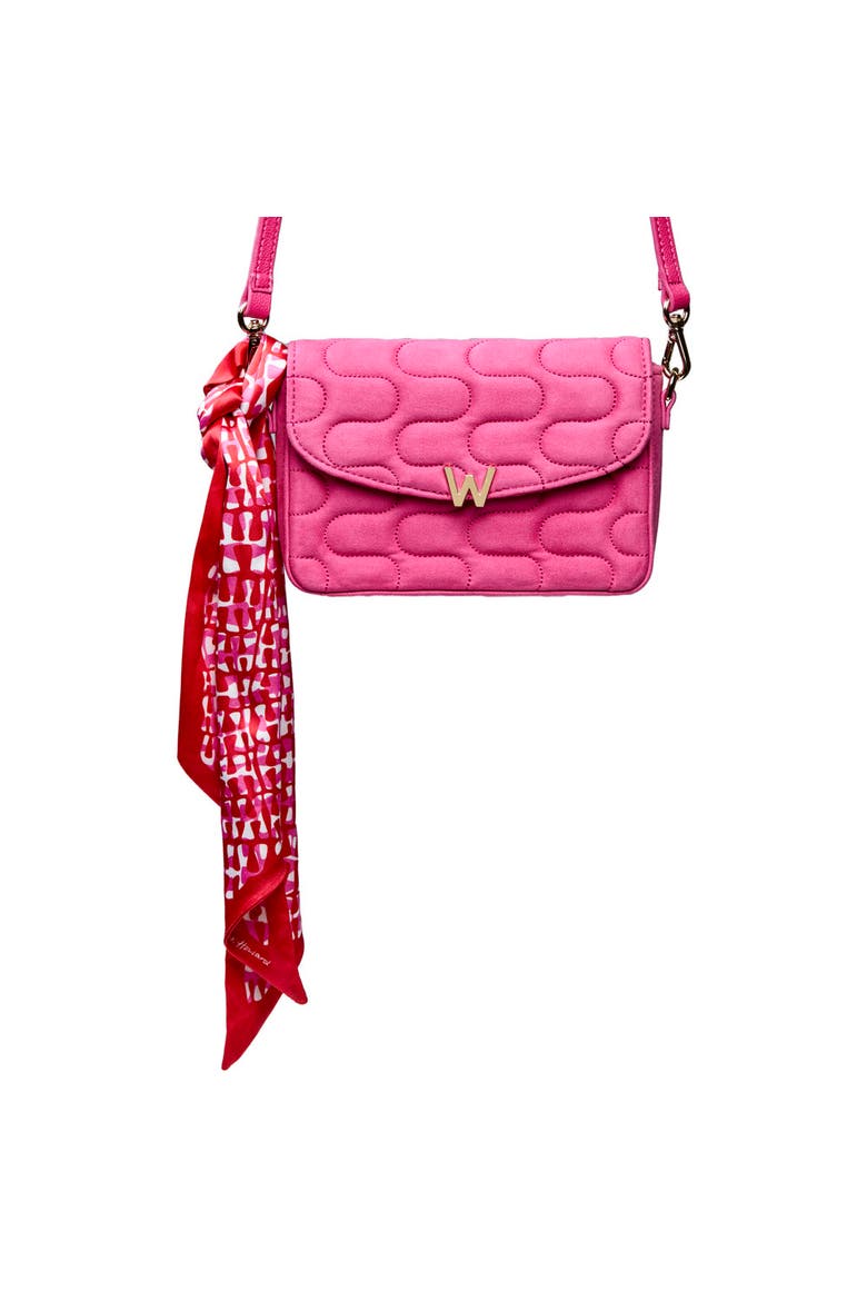 Mimi Swirl Shoulder Bag with Scarf, Alternate, color, Pink Flash