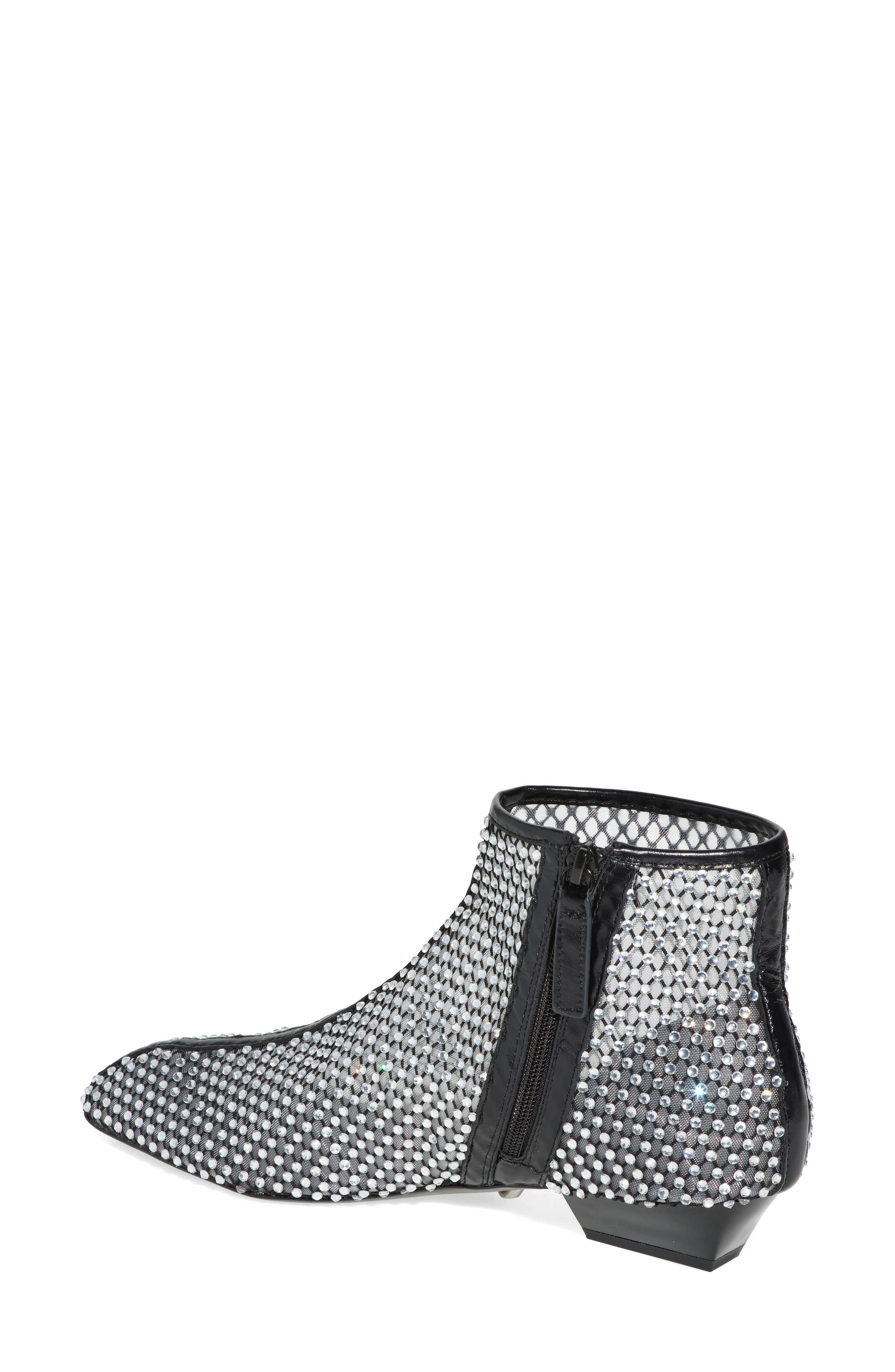Rebecca Minkoff Crystal Bootie, Alternate, color, Black